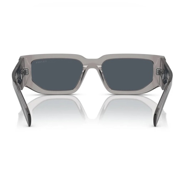 NEW PRADA GEOMETRIC SUNGLASSES SPR 09Z 18S 09T GREY PR 09ZS 18S09T PRADA PR09ZS - Picture 3 of 5